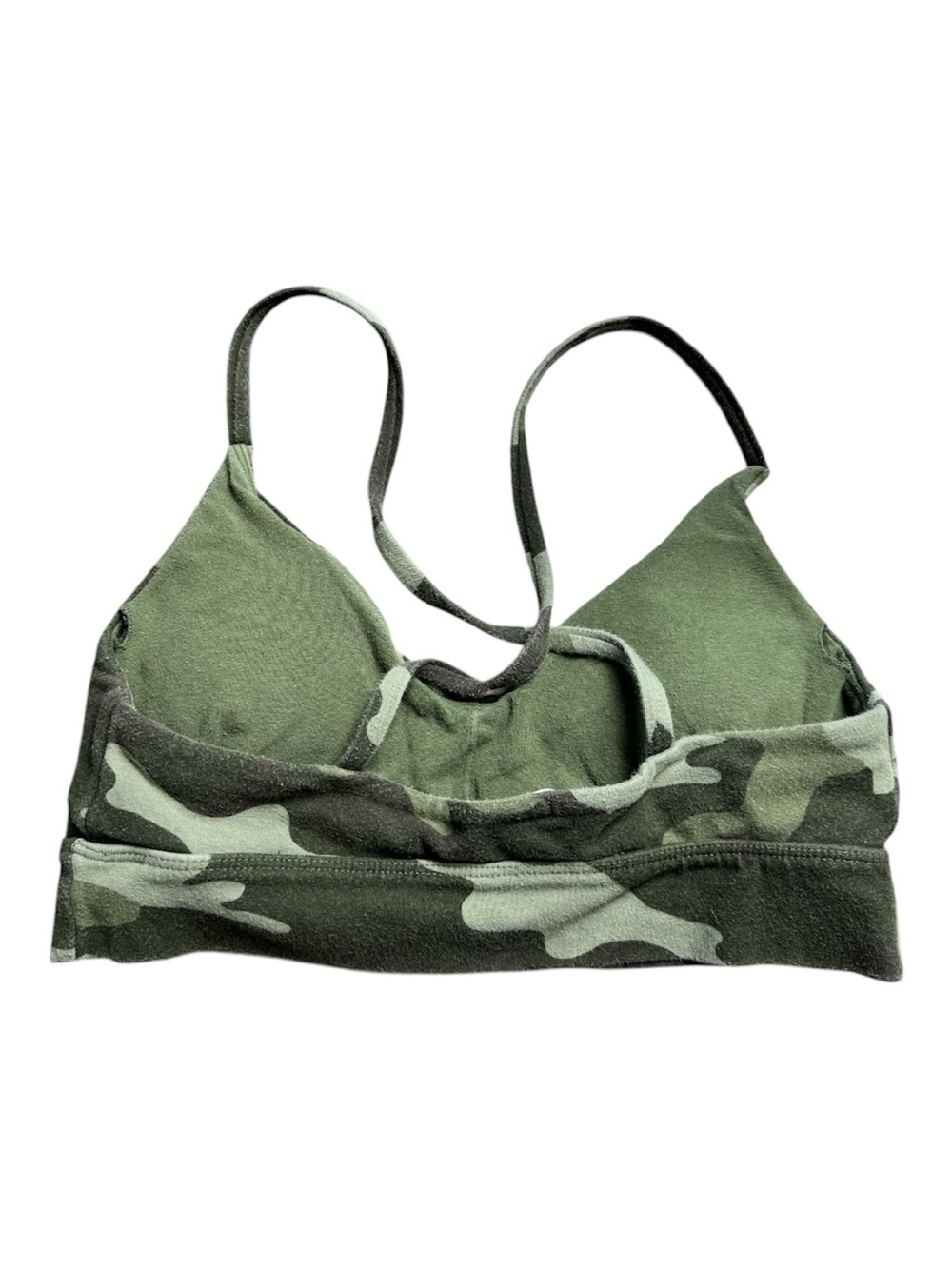 Forever 21 Camouflage Strappy Sports Bra in Green Size M - Athletic Wear - Picture 2 of 4